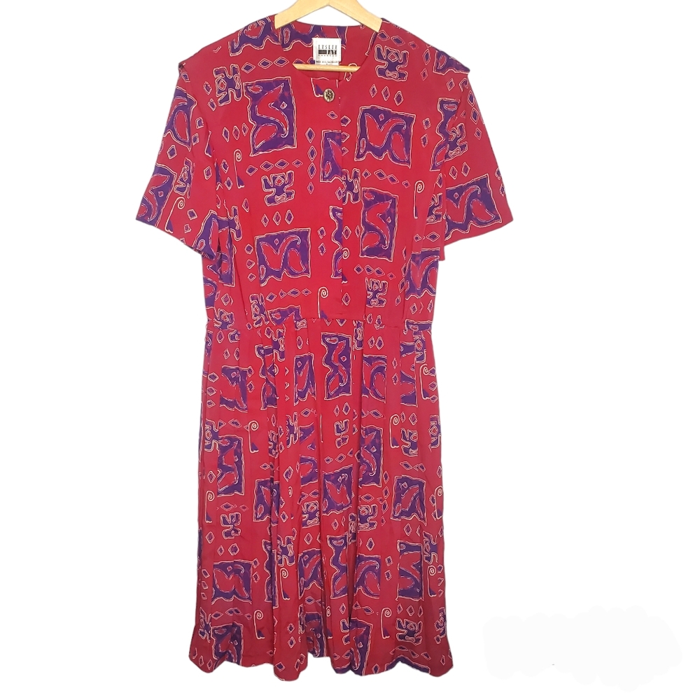 Leslie Fay Printed Dress